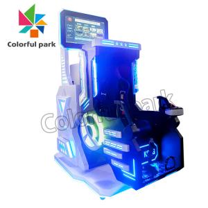 China 9D VR Arcade Machine 360 Degree Rotation Gaming Dynamic Play Station Virtual Reality Simulator on sale