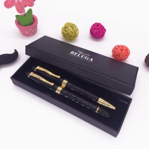 Quality top sale luxury double metal pen gift box packing wholesale