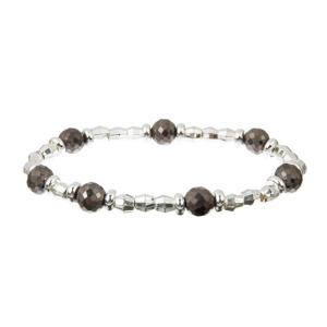 Quality OEM Glass crystal Silver Beads Bracelets , Teen Boho Style Bracelet wholesale