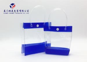 Quality Embossed Blue Soft PVC Bags Super Clear Premium PVC Materials Fashion Style wholesale