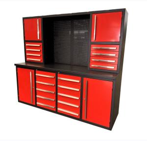 Quality Powder Coat Steel Finish Cold Rolled Steel Stainless Steel Workbench with Drawers Tool Cabinet wholesale