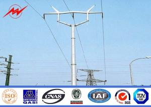 Quality ASTM A123 Galvanized Standard Steel Power Pole Distribution 69 KV Power Line Pole wholesale