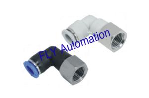 Quality Quick Clamp PLF Pisco Female Elbow Zinc Brass Metric Pneumatic Tube Fittings wholesale
