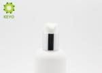 PET Plastic Shampoo Dispenser Bottles White Color 200ml With Silver Pump