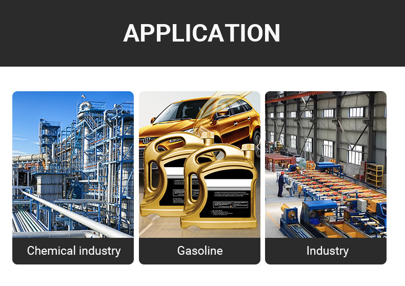 HDPE Engine Oil Empty Bottle Red Blue Gasoline Fuel Bottle