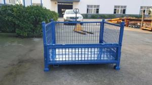 Quality Heavy Duty Warehouse Steel Plate Collapsible Pallet Box wholesale