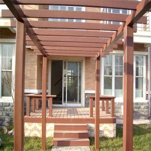Quality 2M 2.2M Wood Plastic WPC Pergola HDPE Composite Pergola Material wholesale