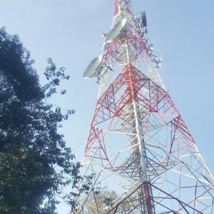 Quality 76m Self Supporting GSM Telecommunication Steel Lattice Tower wholesale