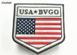 American Flag Military Style Patches Embroidered For Army Uniform 5cmX8cm