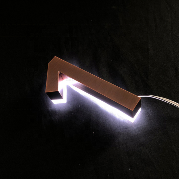 Custom 3D LED Light up Letters Wall Logo Outdoor Advertising Logo Electronic Sign 3D Backlit Metal Letter