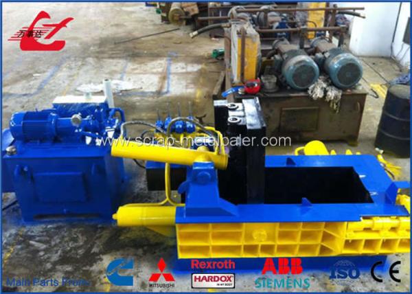 Aluminum Cans Scrap Baler Machine Hydraulic Metal Baler With Turn Out Dischargin