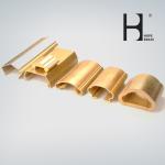 Rust Resistant Brass Handrail , HPb58-2.5 Metal Handrail Profiles