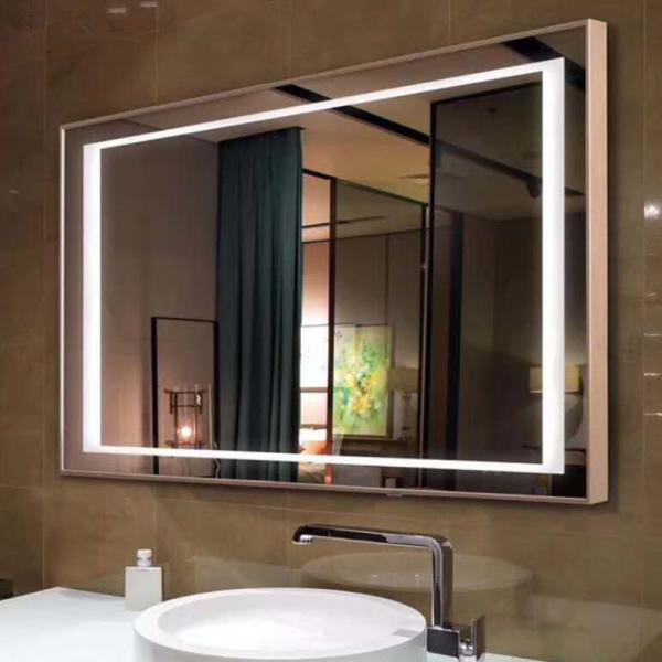Bathroom mirror light square smart mirror light hotel led anti-fog waterproof