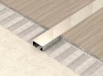 Bright Stainless Steel Tile Trim 12mm Steel Tile Edge Trim Silver