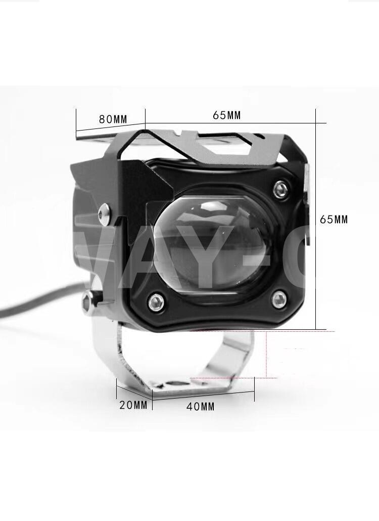 12V - 80V Voltage Off Road Motorcycle Light Assy LED Headlamp Spot Light