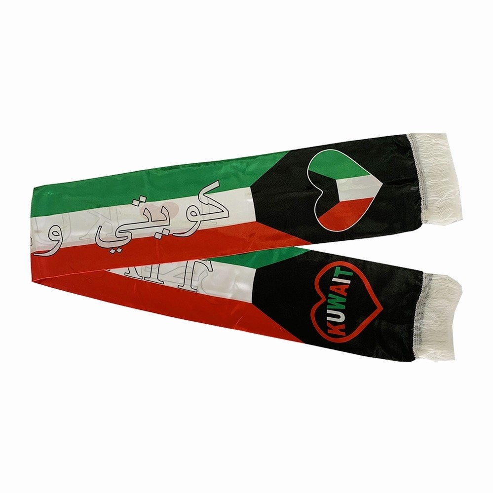 Yaoyang Pantone Flag Print Scarf Custom Logo Polyester Material