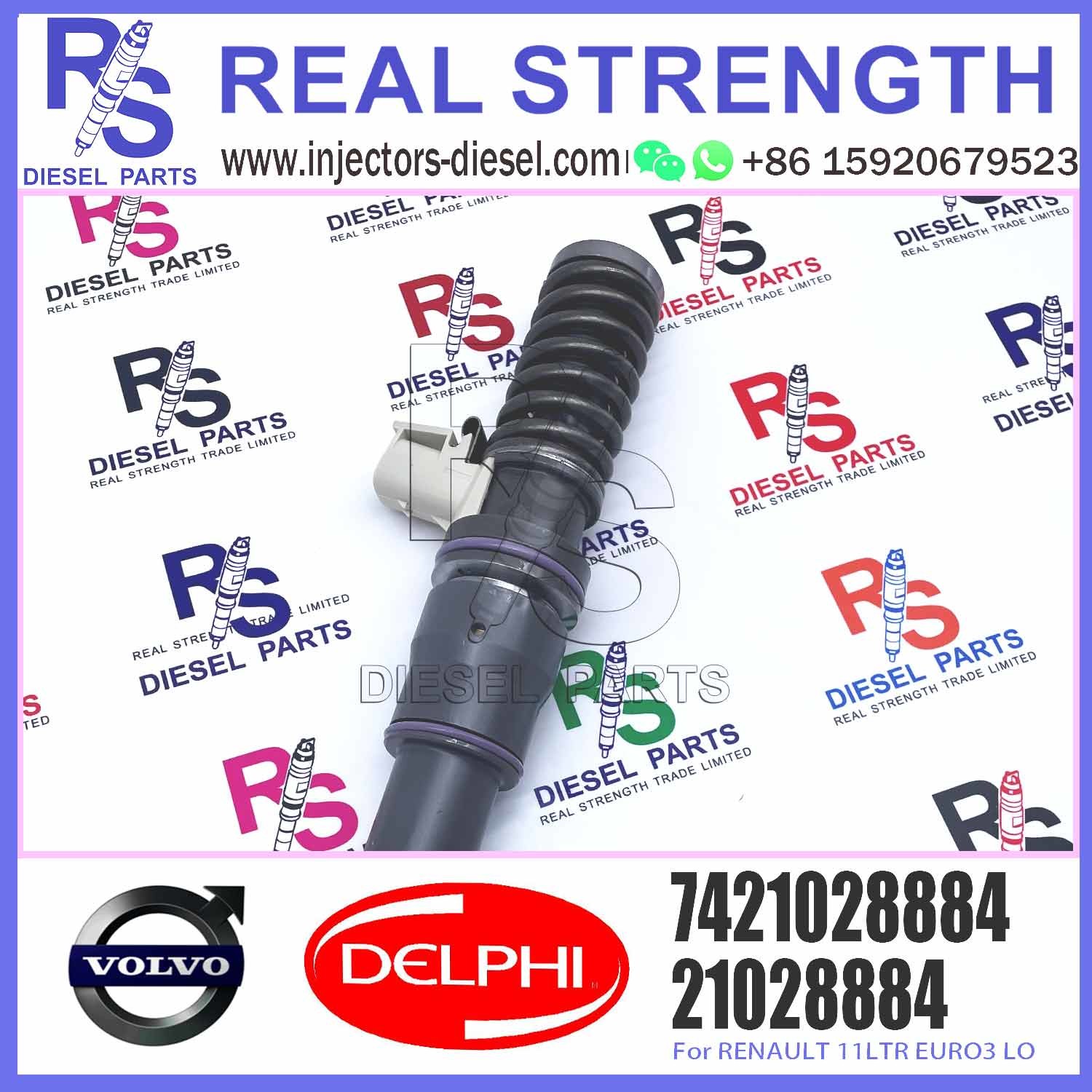High Quality Diesel Fuel Injector 21028884 7421028884 7485003043 85003043 BEBE4D20001 For RENAULT 11LTR EURO3 LO