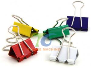 Quality Mechanical Metal Paper 0.8mm Binder Clip Making Machine wholesale