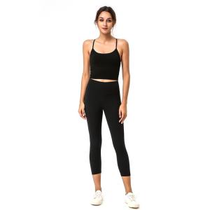 Quality Women Fitness Clothing Yoga Apparel Camisole Lady Cross Back Bra Vest Tank Top Underwear wholesale