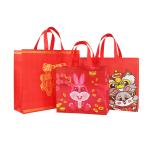 Rabbit Gift Custom Printed Reusable Non Woven Shopping Bags Polypropylene