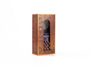 Quality Gift Packaging Handmade Cardboard Box Hot Gold Stamping With Laser Engraving wholesale