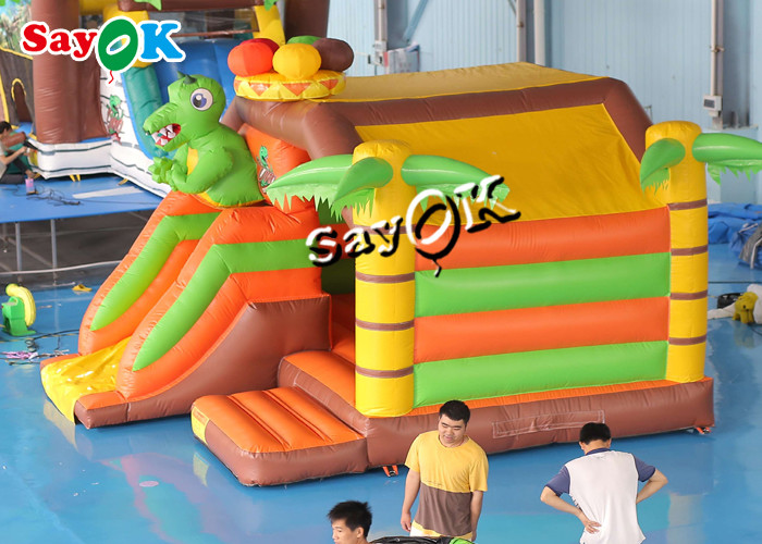 5m 16.5ft Animals Theme Commercial Bouncy Castle With Blower