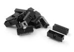 Black Through Hole Male Socket / 2.54mm Straight Male Box Header Connector