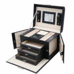 Big Size Luxury Necklace Box , Dust Resistant Portable Jewelry Display Cases
