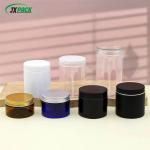 50/80/100/120/150/180/200/250/300/400/500ml Round PET Plastic Jar With Lids Wide
