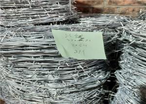 Quality 2.3mm * 2.3mm 4 Point Prison Barbed Wire 20kg Per Roll On Pallet Packing wholesale