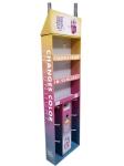 Corrugated Plastic Floor Display Rack Multipurpose Recyclable