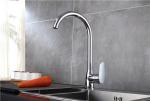 Stainless Steel Basic Kitchen Faucet Spogits One Hole Basin Mixer Taps