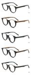Wood Grain Retro Optical Eyeglasses Handmade Acetate Glasses MR 5359