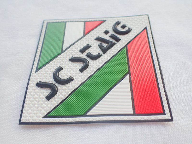 OEM Custom Embossed 3D Logo Soft TPU Labels Patches For Clothes