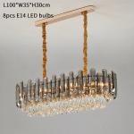 Modern chandelier for living room round bedroom Smoky grey postmodern chandelier