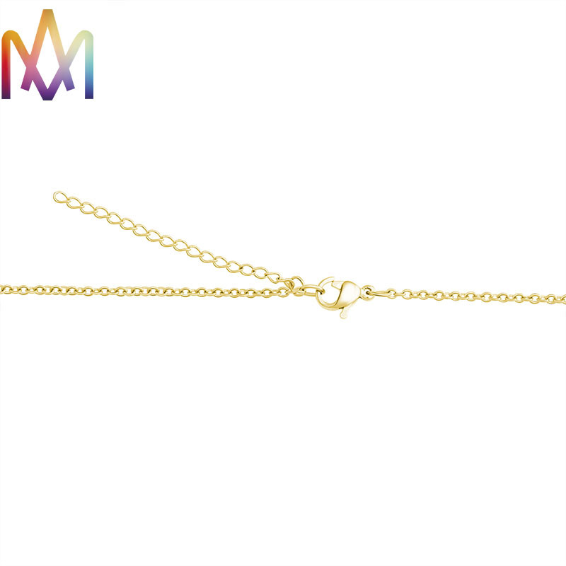 Heart In Heart Pendant Womens Engraved Necklace With Colored Stones