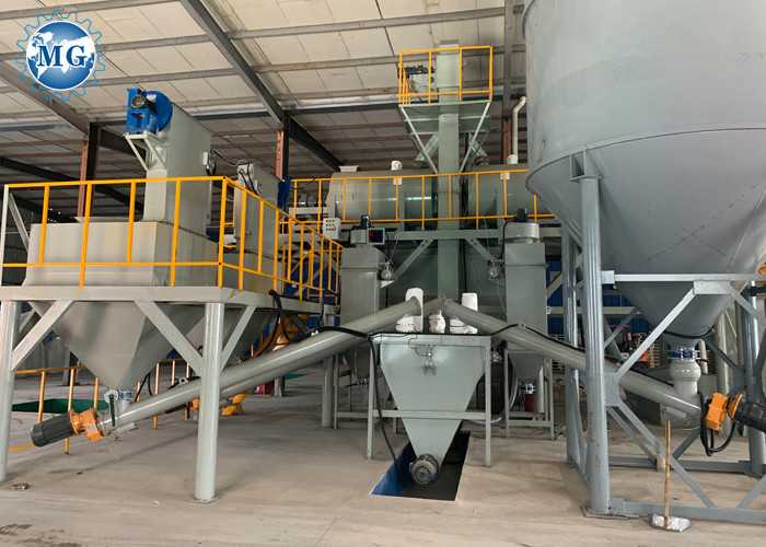 High Efficiency Dry Mortar Machines Dry Mortar Mixer Line For Cement Sand Mixing And Packing