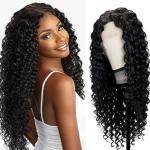 Glueless Customized Human Hair Wigs Kinky Curl Texture Pre plucked