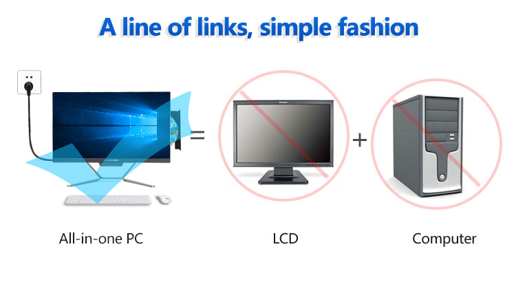 2025 21.5 All In One Pc Office Desktop Intel I3 I5 I7 3rd Gen Upgrade To 11th Gen Computer Gaming Panel Pc With Webcam