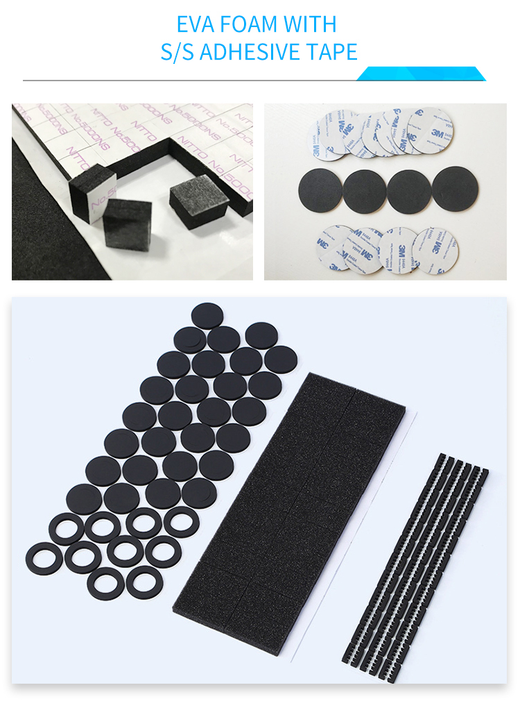 Quakeproof Die Cutting Materials EVA Conductive Fiber Foam Lining 0.15mm Thickness