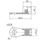 Industrial Tubular Ring Terminal To Spade Terminal Adapter Cable End Lugs