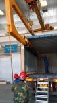 C Or U Shape Container Glass Lifting Crane For Railway Stations , Docks