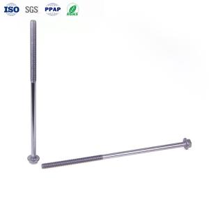 Quality M8×300mm Hexagon Flange Long Bolts Custom Stainless Steel Half-Thread Long Bolt wholesale