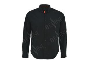 Quality Warm Anti Shrink Custom Work Shirts With Detailed Sleeve Band And Navy Button wholesale