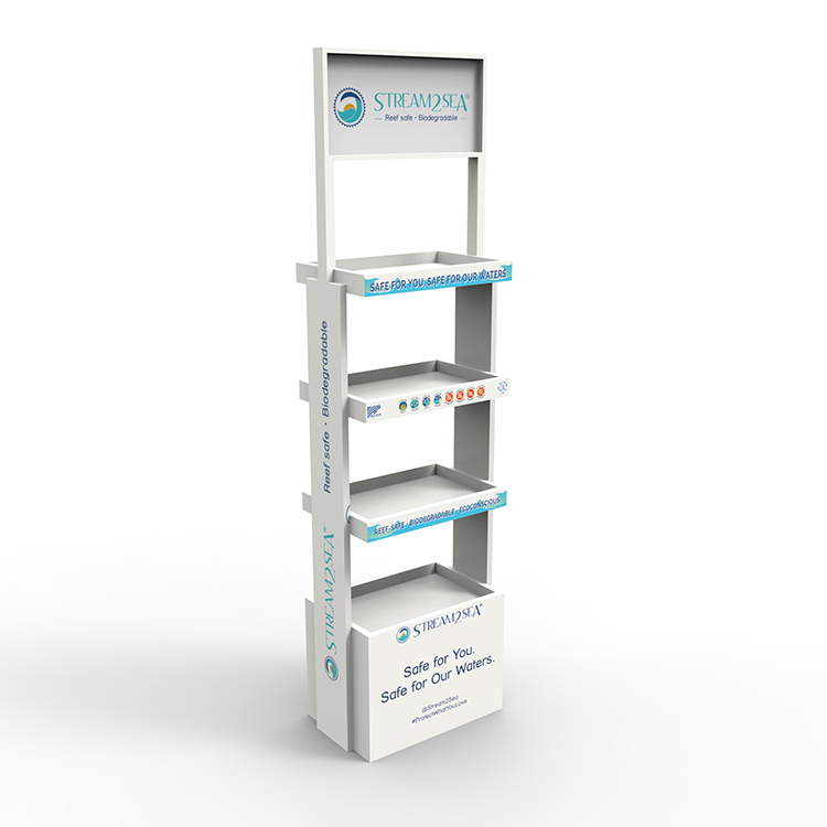 Customized Baby Cleansing Water Display Rack Wooden Baby Products Display Rack for Maternal and Infant Store