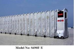Quality Aluminium Alloy Collapsible Retractable Electric Folding Gates of Powder Coating wholesale
