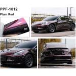 Plum Red Self Adhesive Color Paint Protection Film 1.52X16m Coloured PPF Film