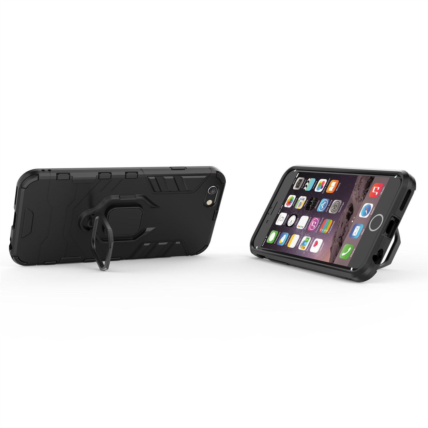 Armor Shockproof Case For iPhone 6, 6s Finger Ring Holder Phone Cover Coque