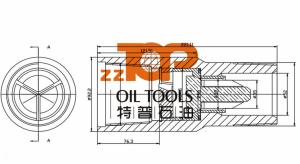 Quality Oilfield Downhole Check Valve For API ESP Equipment 5000psi Flow Control wholesale