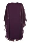 Black Or Purple Elegant Custom Women's Dresses Plus Size In Chiffon Quality With